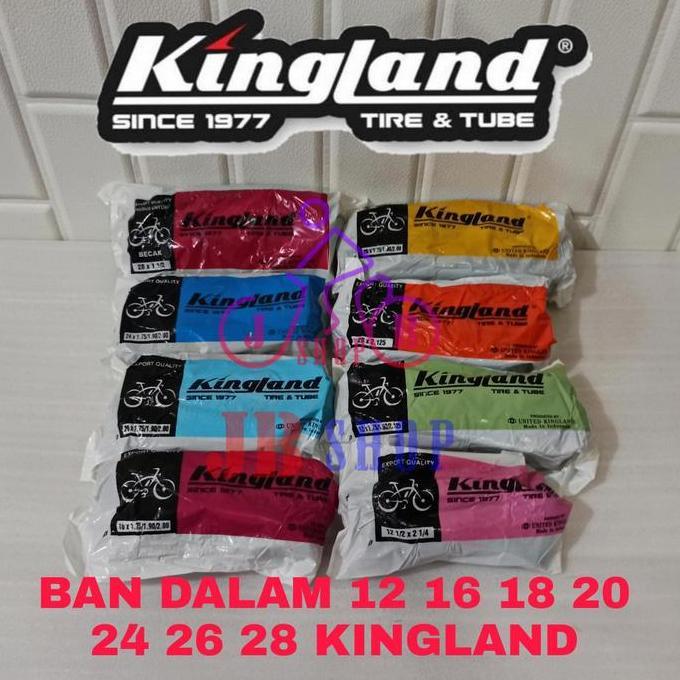 Promo Ban Dalam Sepeda 12 16 18 20 24 26 28 X 1.75 1.95 2.00 2.125 28 X 1 1/2 Kingland Sepeda Anak L