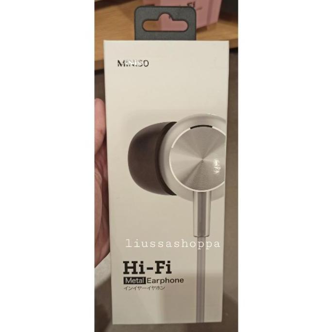 Earphone Miniso - CD Pattern Hi-Fi In Earphone