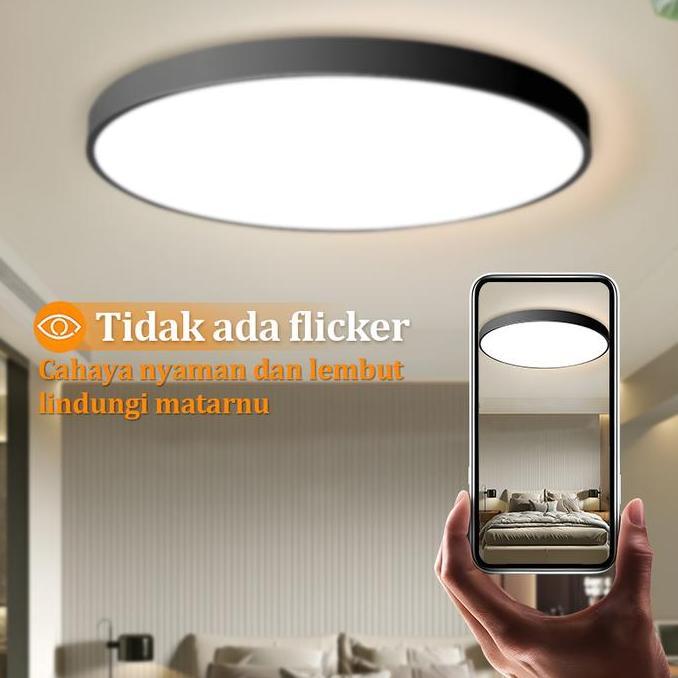 Promo CodLampu Plafon Minimalis Modern Lorong Dekorasi Bulat Pvc 12/18/24/36 Watt 3 Warna Kecerahan 