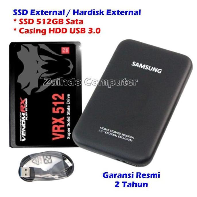 TERBARU - SSD EXTERNAL 512GB SSD 512GB + CASING HDD 2.5 USB 3.0 HARDISK EXTERNAL 512GB  HARDISK EKST