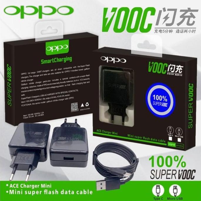 CHARGER OPPO F11 PRO BLACK VOOC ORIGINAL