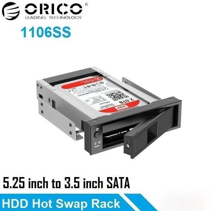 TERLARIS - ORICO 1106SS Internal 5.25 inch Sata HDD Mobile Rack Original RESMI
