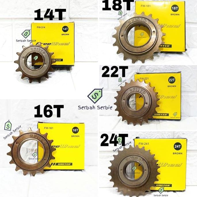 Promo Freewheel 16T 18T 20T 22T 24T Gir Gear Belakang Sepeda 16 18 20 22 24 Cod