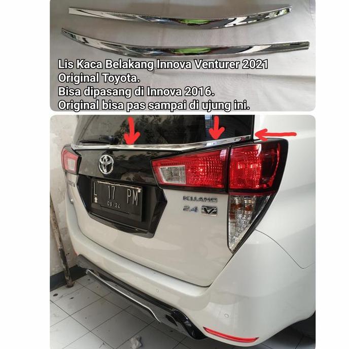 TERBARU - Lis Kaca Belakang Innova Venturer 2016 2021 Original Rear Window Trim
