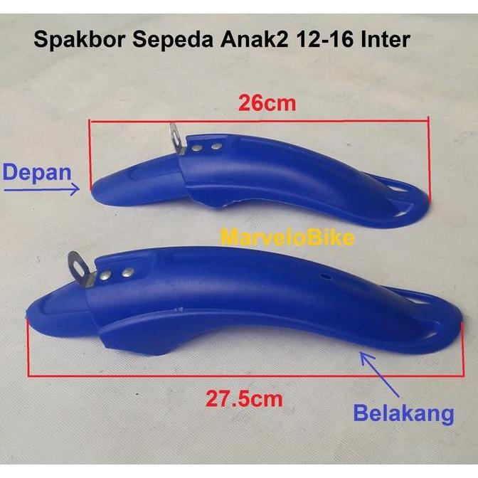 Promo Fender Spakbor Sepeda Anak 12 16 Inch Seli 16 16 Plus Inter Plastik Cod