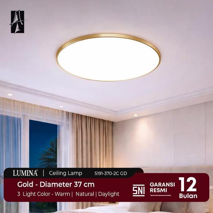 Murah Lumina - Lampu Plafon Led Bulat Minimalis Modern Elegan Ring Ceiling Lamp Slim Dengan Cahaya L