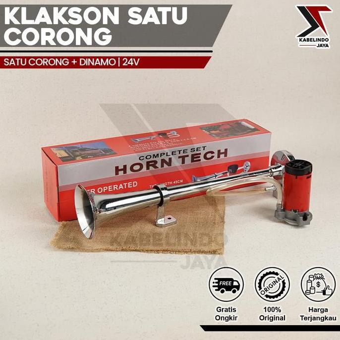 Klakson Mobil Truk Bus 1 Corong Dinamo Elektrik 12 Volt Promo