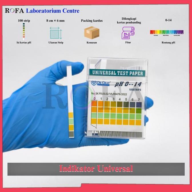 Mjerni- Indikator Universal / Universal Indicator / Kertas Ph / Ph Paper / Lakmus Universal / Ph Tes