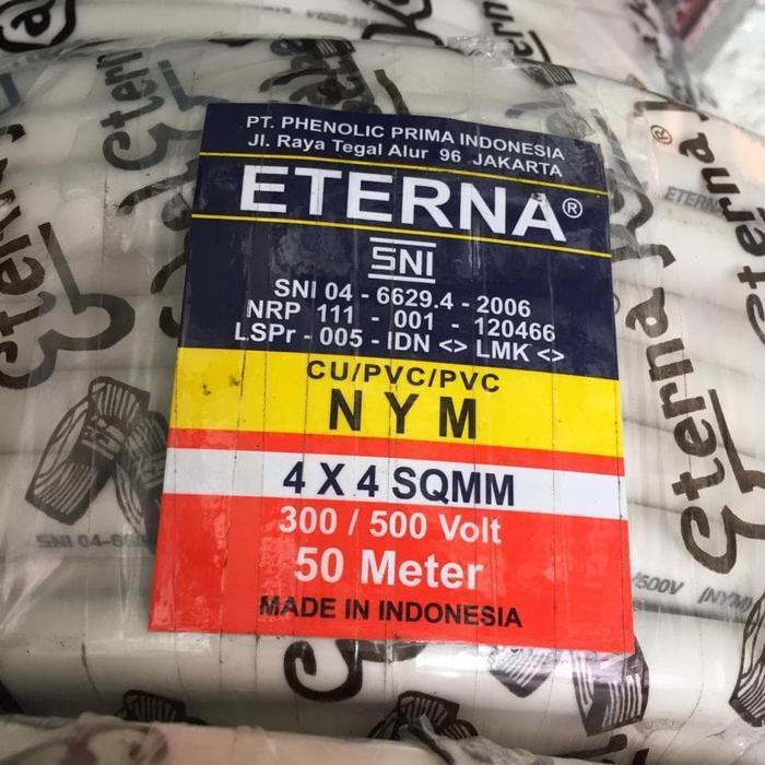 Kabel Listrik NYM Kawat 4x4 4x4mm Eterna @50mtr