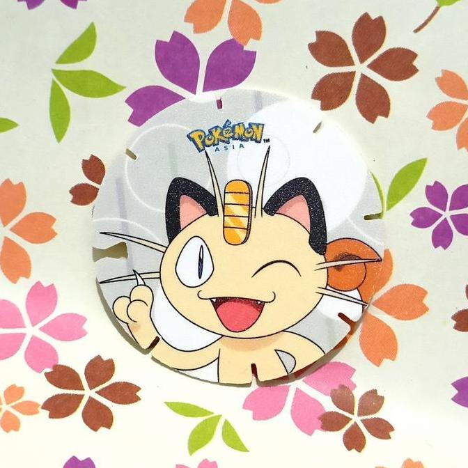 meowth chiki balls pokemon coin tazos