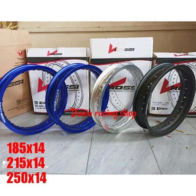 Velg Rossi 140 160 14 - 160 185 14 - 185 215 14 - 215 250 14 Velg ring 14 Gold Hitam Silver Biru sep