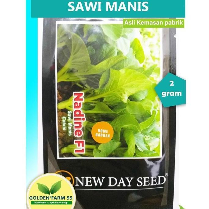 Abcd- New Day Seed Benih Sawi Manis Nadine F1 Caisim 2 Gram - Original Pack Kaya Vitamin C & B-6 Ren