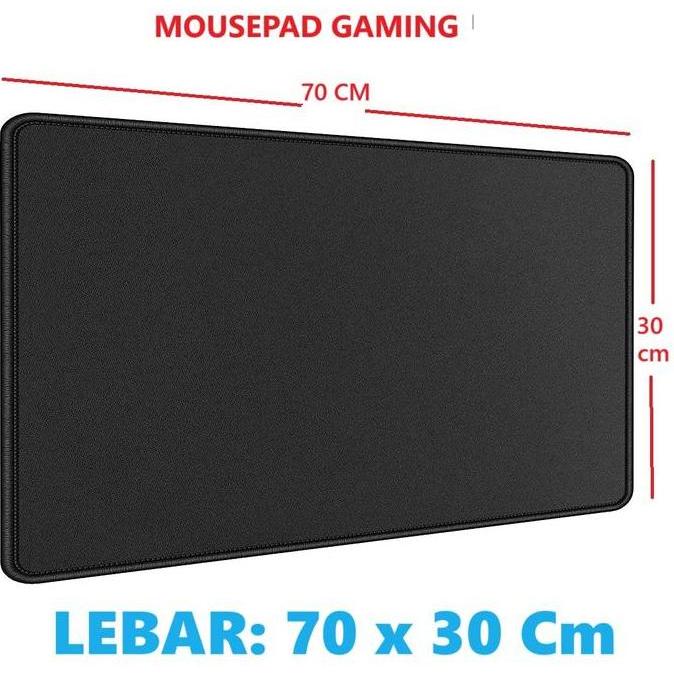 MOUSEPAD GAMING HITAM POLOS 70x30 Mouse pad 70 x 30 Cm