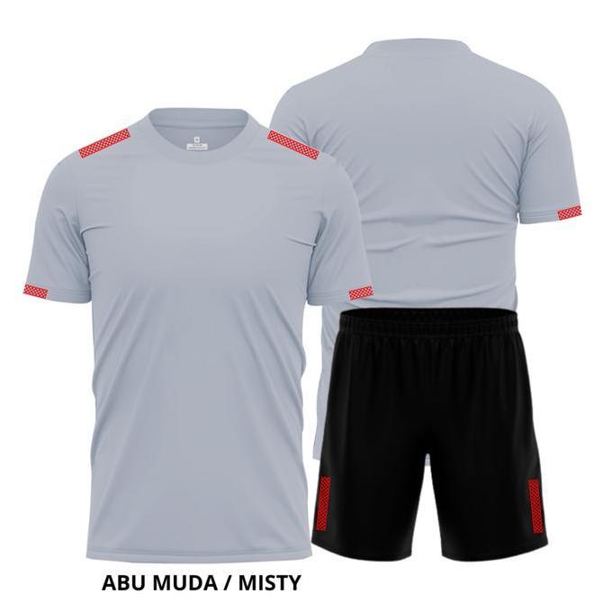 Volnex Sport Grade Ori Baju Setelan Dewasa Celana Pendek Olahraga Dry Fit Milano Pria Wanita  Size M