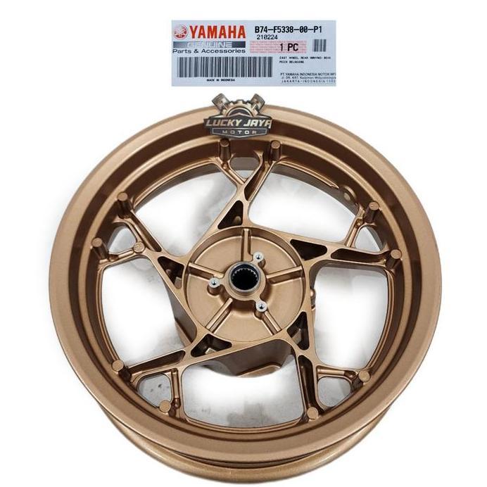 Pelek Velg Vleg Racing Belakang Xmax 250 Xmax250 Gold B74-F5338-00-P1 Original 2021-2024