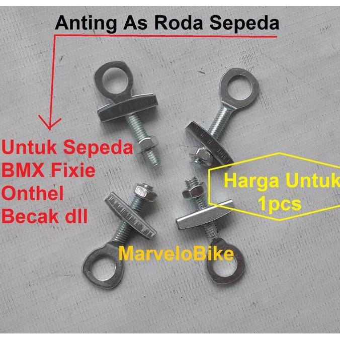 Promo Setelan Rantai Sepeda Anting As Roda Sepeda Bmx Fixie Mini Onthel Besi Cod