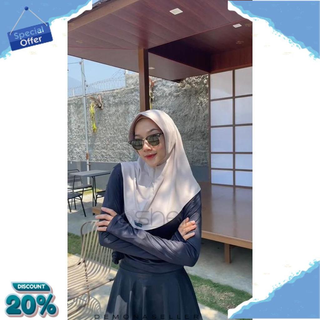 Shella Hijab - Bergo Sport Original Shella //Kerudung Olahraga Jersey Zoya