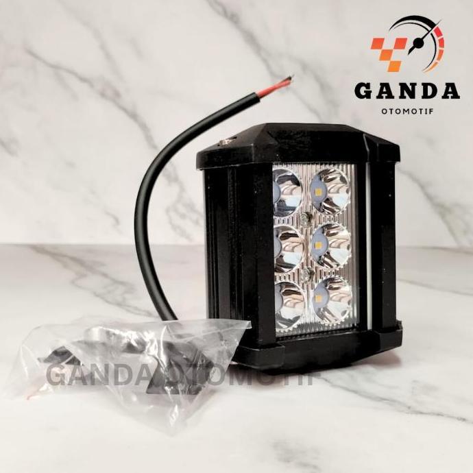 Lampu Tembak / Lampu Sorot Jz Led 6 Mata Universal - Mobil / Motor
