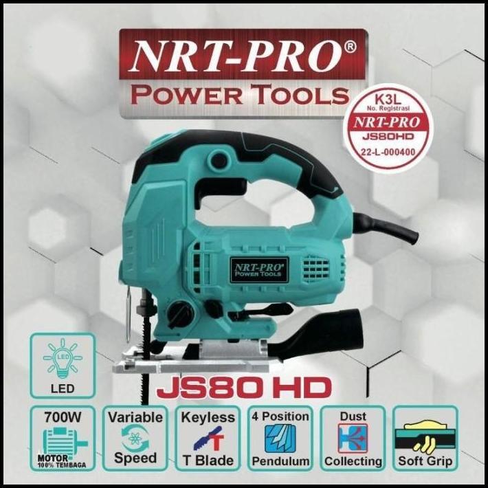 TERLARIS NRT PRO JIGSAW JS80HD JS 80 HD LASER+SPEED MESIN JIGSAW JS 80HD 