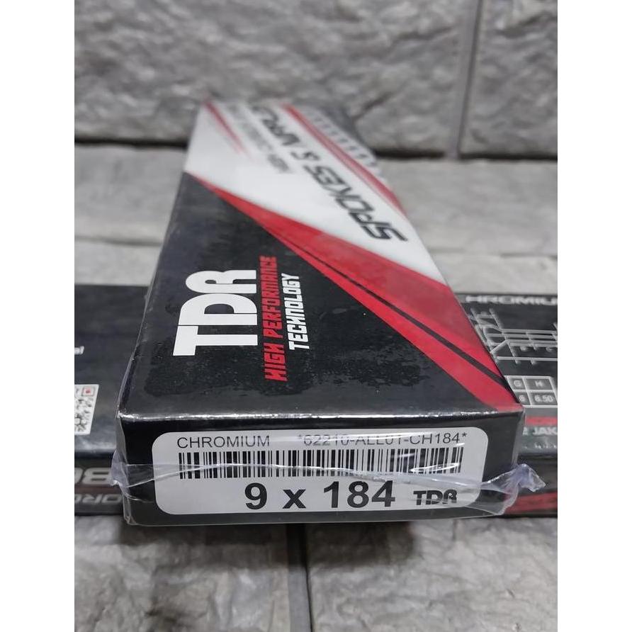 Jari jari Sepasang Honda Tiger,Mega Pro Merek TDR Warna Croum Ring 17 Lingkaran Velg 17