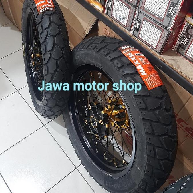 Velg supermoto crf 150 ban maxis 100/80-17 &120/80-17 velg rosi 300 + 350-17