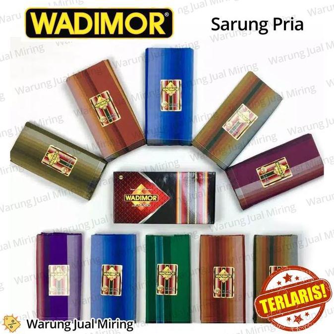 Sarung WADIMOR Padang Horison Tiga Dara Klir - Kain Tenun Motif Kotak Kotak2 Dewasa Pria Laki Cowok 