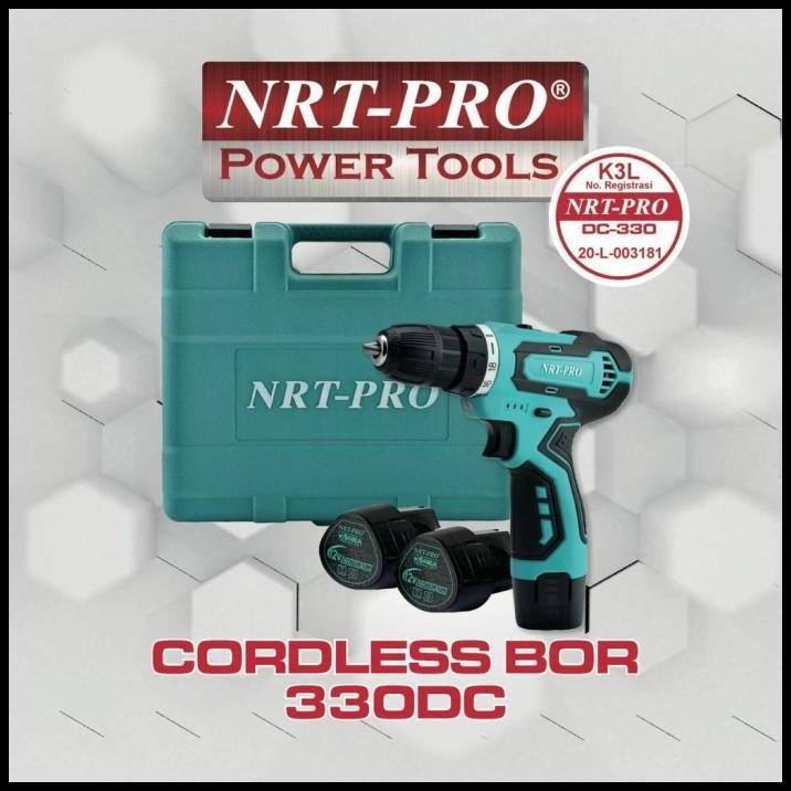 GRATIS ONGKIR BOR BATERAI /CORDLESS DRILL NRT PRO DC-330 