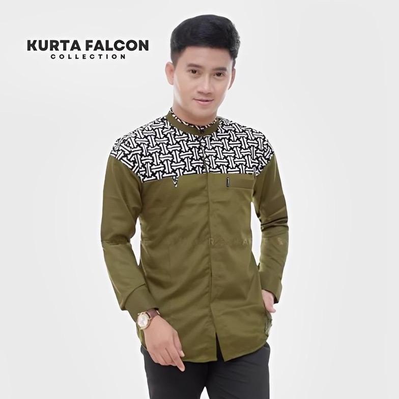 Termurah Baju Koko Dewasa Motif Falcon Army