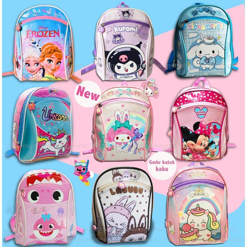 Produk Terlaris SHOWME TAS ANAK SEKOLAH - TAS RANSEL PAUD PREMIUM GAMBAR BUSA KAKU - KEKAR - KARAKTE