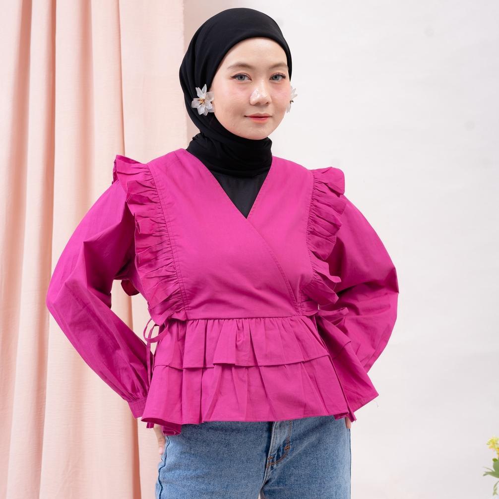 Super Sale Ramadhan RX FASHION - KIMI BLOUSE KATUN TWISTCONE - PN