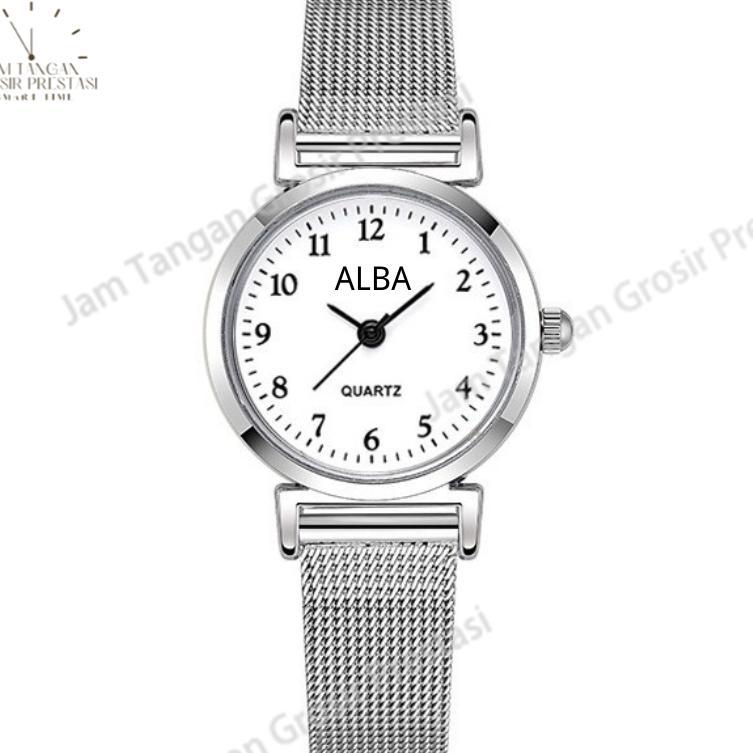 RECOMMENDED JAM TANGAN STAINLESS STEEL GAYA UNTUK WANITA ANALOG / JAM TANGAN STAINLESS STEEL KECIL A