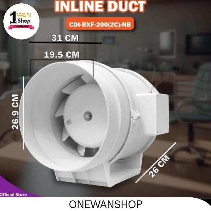 8 in blower penghisap asap dapur, restoran, mall, dll exhaust fan 8"