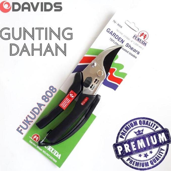 (PE) Gunting Dahan Ranting Bunga Bonsai Stainless Fukuda 808