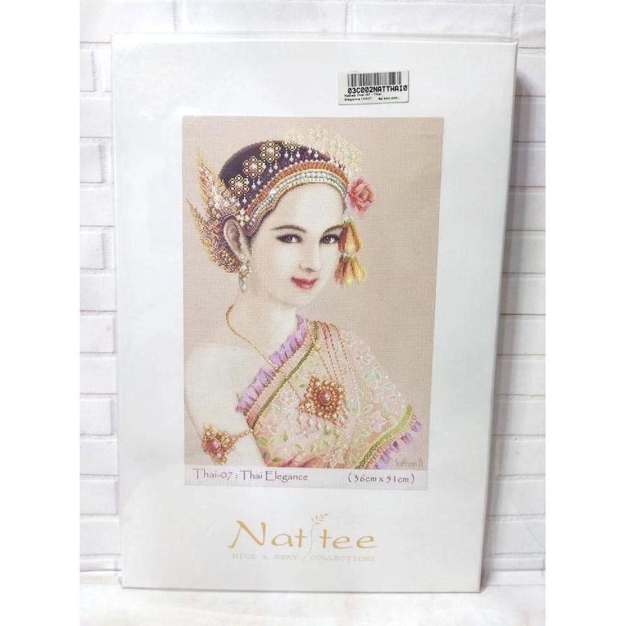 New | Paket Sulam Kristik Nattee Thai-07 Thai Elegance Lady Girl Wanita