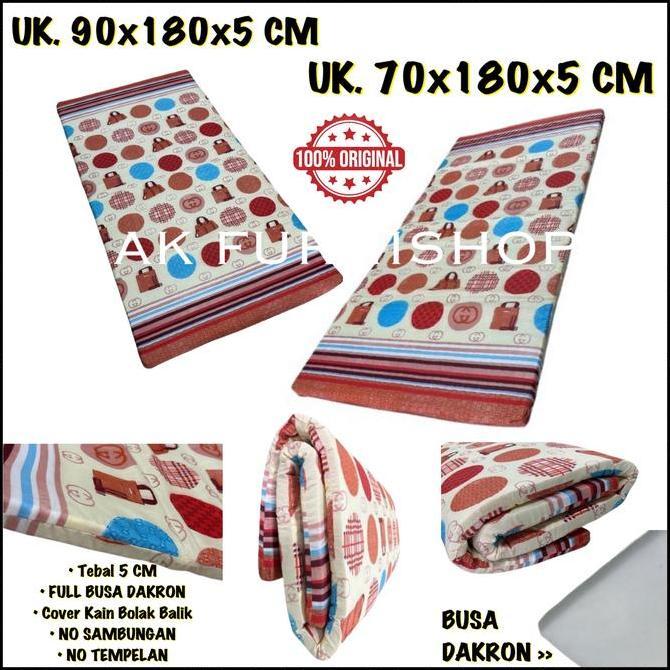 Kasur Lipat Busa Dakron Murah Tebal 5 CM - Kasur Lantai Ekonomis