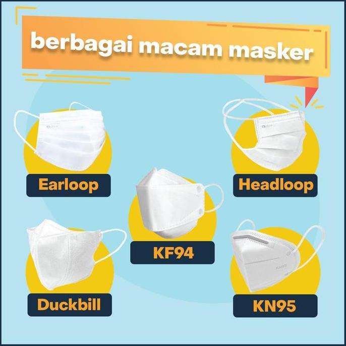 JAYTIXOW Aneka Masker Mulut Earloop Headloop Duckbill Kf94 KN95 3D Dewasa Anak