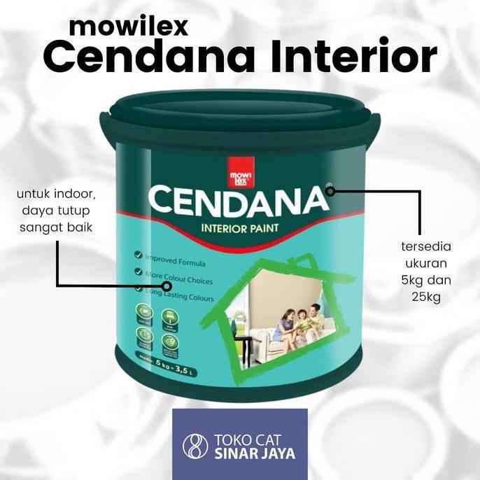 (HM) Cat Tembok Cendana 25 KG / mowilex cendana