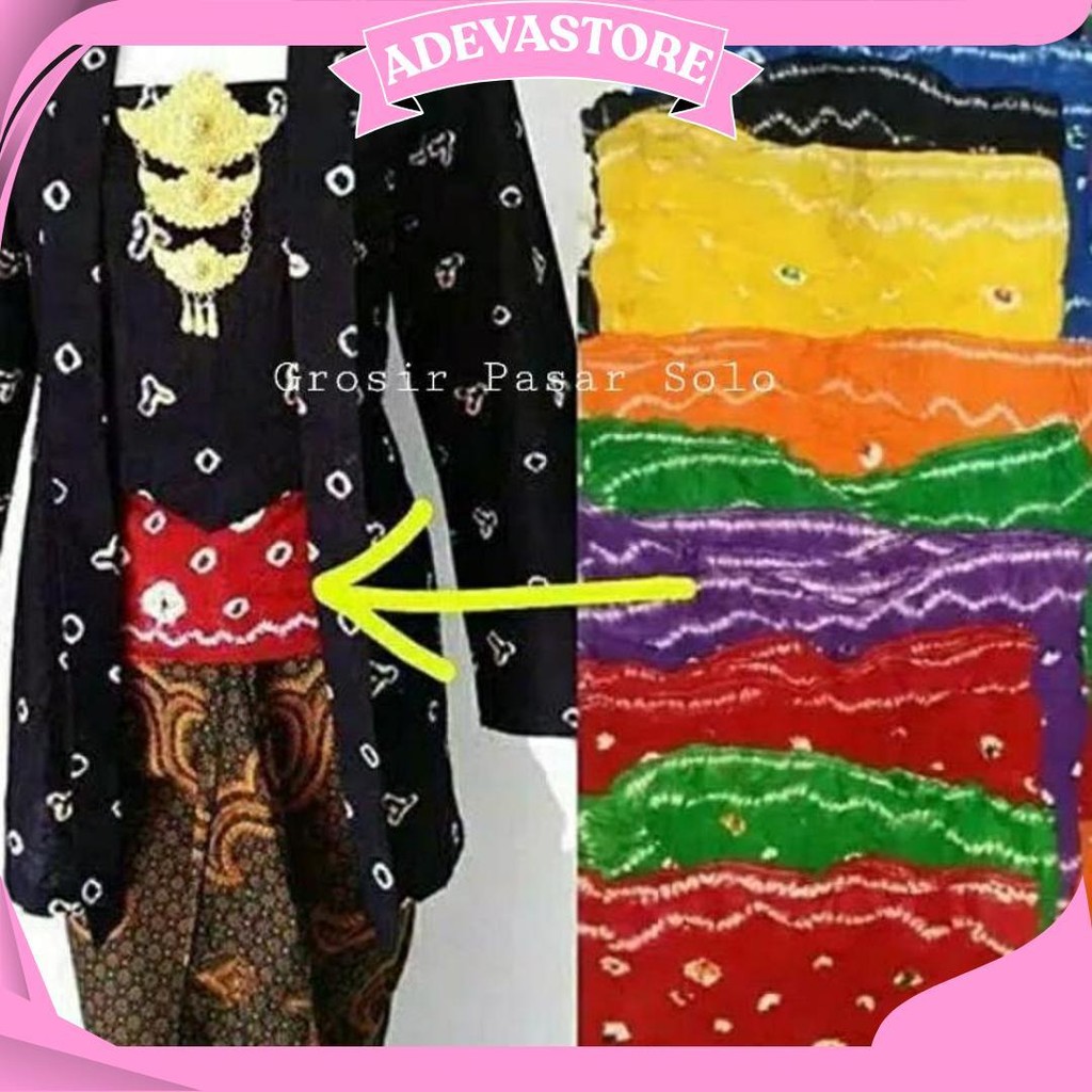 Angkin / Angkin Jumputan / Ikat Perut Kebaya Ori