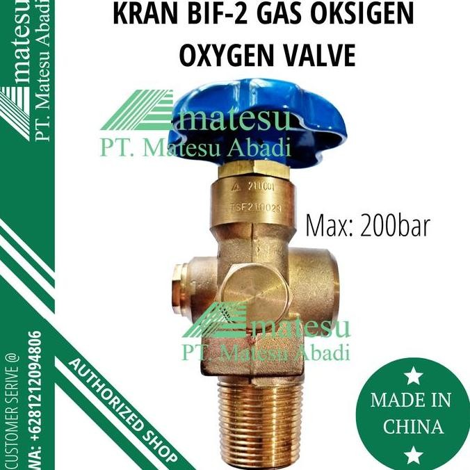 Kran Bif-2 O2 Oksigen Valve Pressure Retaining Valve