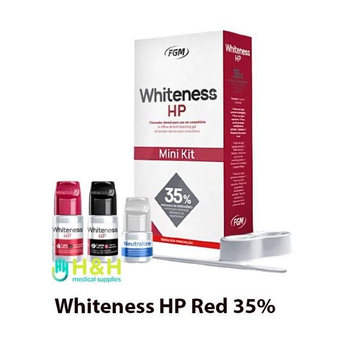 TERBARU Whiteness HP RED 35% FGM / Bahan Bleaching Gigi / Pemutih Gigi BISA GOSEND
