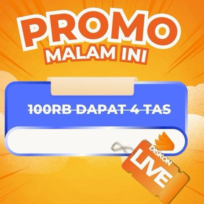 Khususs Hari Ini 100Ribu Dapat 4 Tas
