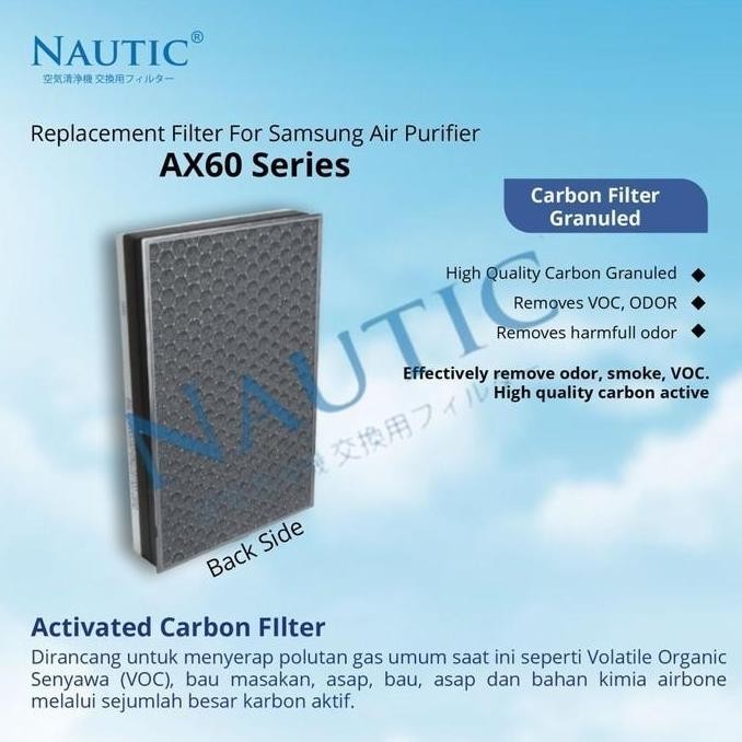 Replacement Filter Air Purifier Samsung Ax60 Series / Hepa+Carbon