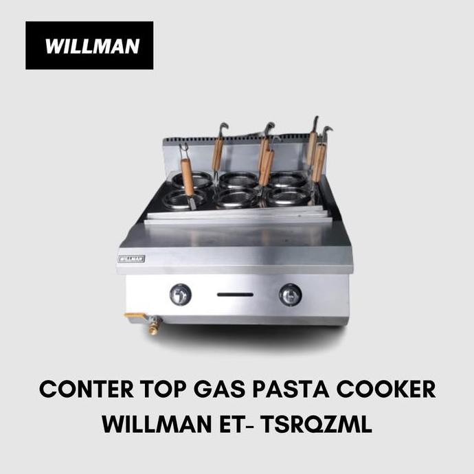 Promo Counter Top Gas Noodle Cooker Kompor Rebus Mie Pasta 6 Tungku WILLMAN COD