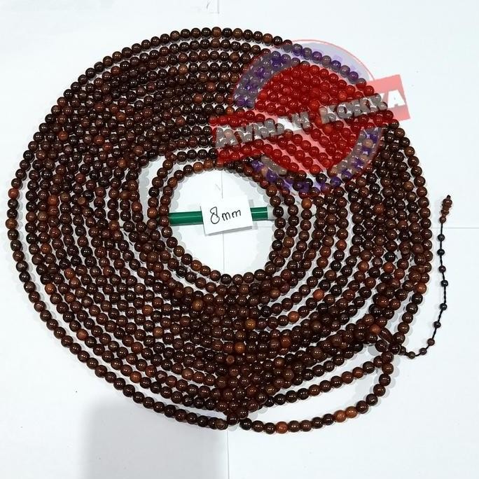 Tasbih Kokka Asli 1000 Bulat Polos 8Mm Ckt Kaukah Kaokah Fukakah Kokah