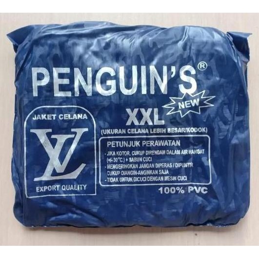 Promo Jas Hujan Penguin Jacket Celana Lv Xxl - Jas Hujan Stelan - Jas Hujan Pinguin Murah Cod