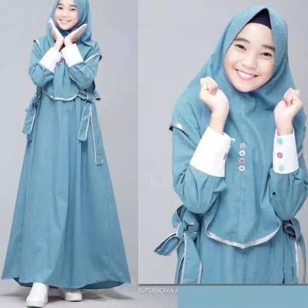 Busana Muslim Anak Cewek Gamis Baju Muslim Anak Tanggung Pesta Syari