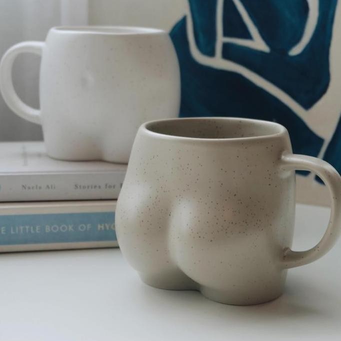 Mug Ceramic / Cute Butt Mug / Gaya Yang Menyenangkan Dan Unik Ceramic Cup / Mug Kopi Yang Dipersonal
