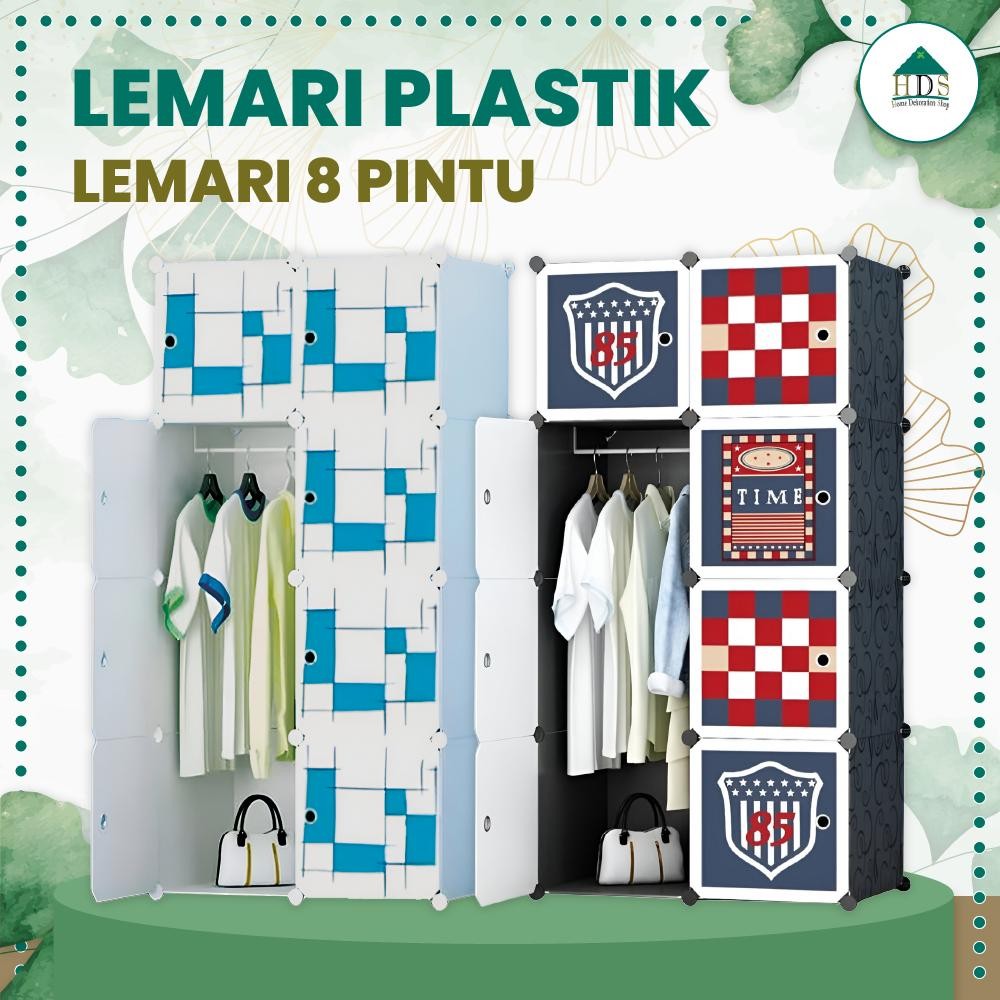 Lemari Baju Plastik 8 Pintu Lemari Minimalis
