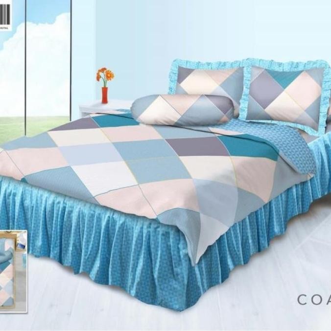 Sprei Rumbai Topi King My Love Coastal 180x200 rumbai 50 cm