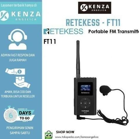 Awafash- RETEKESS FT11 - Portable Broadcast and FM Transmitter
